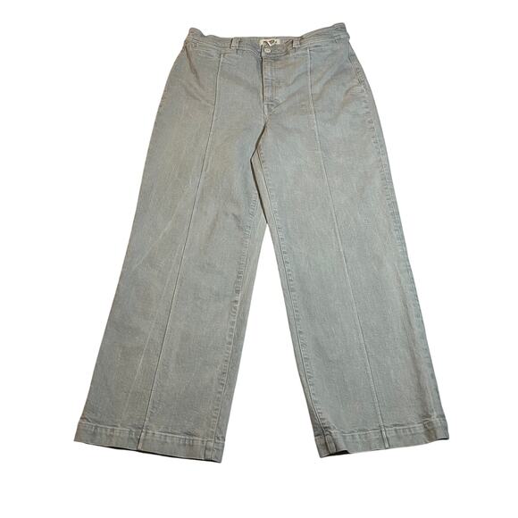 Madewell The Perfect Vintage Wide Leg Jean Size 32 Preppy Classic Preppy Stretch - Picture 4 of 14